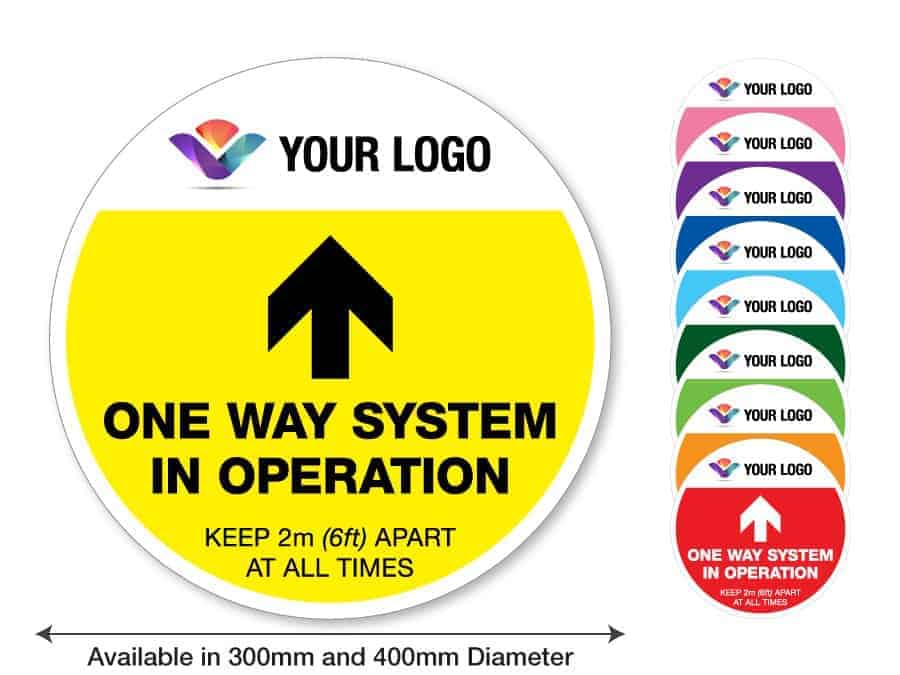 3sixtywraps_social-distancing_floor-stickers-one-way-system-with-logo_img_01_300-400
