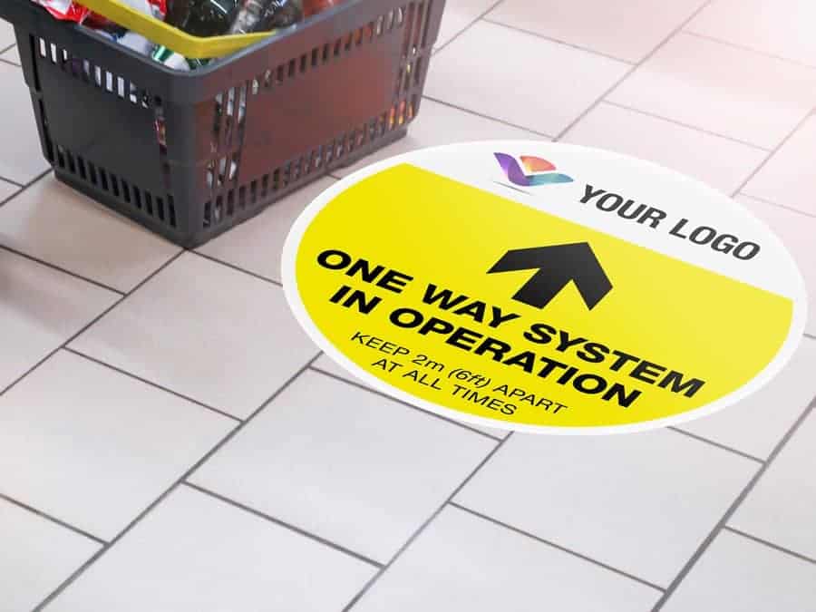 3sixtywraps_social-distancing_floor-stickers-one-way-system-with-logo_img_04-2