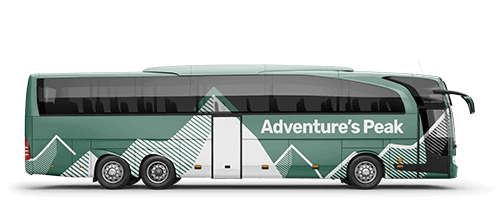 Printed Bus Wrap on a coach