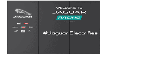 Garage Wall Wrap for Jaguar Racing